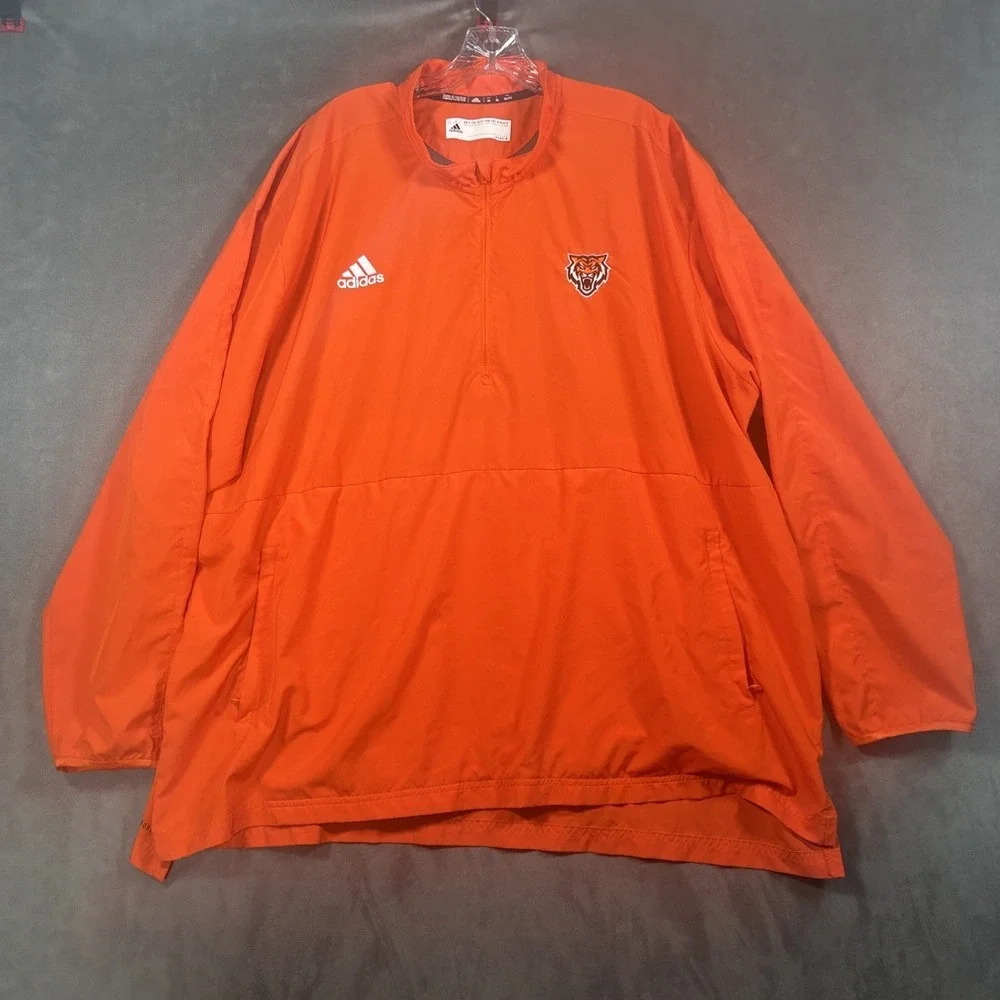 Idaho State Bengals Adidas Primegreen Mens 3XL Orange 1/4 Zip Pullover NCAA